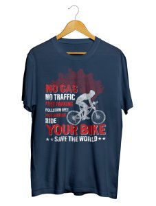 No Gas No Traffic Pollution Free Tshirts