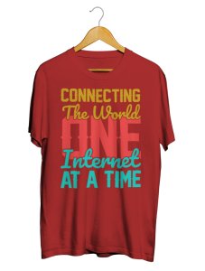 Connecting The World Trending Unisex Cotton Tshirt