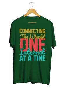 Connecting The World Trending Unisex Cotton Tshirt