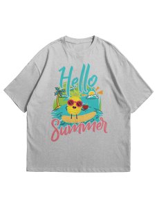 Hello Summer Unisex Oversize TShirts