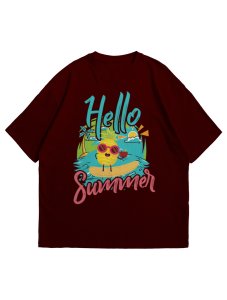 Hello Summer Unisex Oversize TShirts