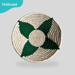 Hand Made 3' ft. wall hanging decor of sabai grass and date palm leaf thread for home hotel shops.